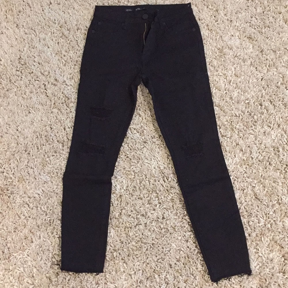 STS black high rise jeans